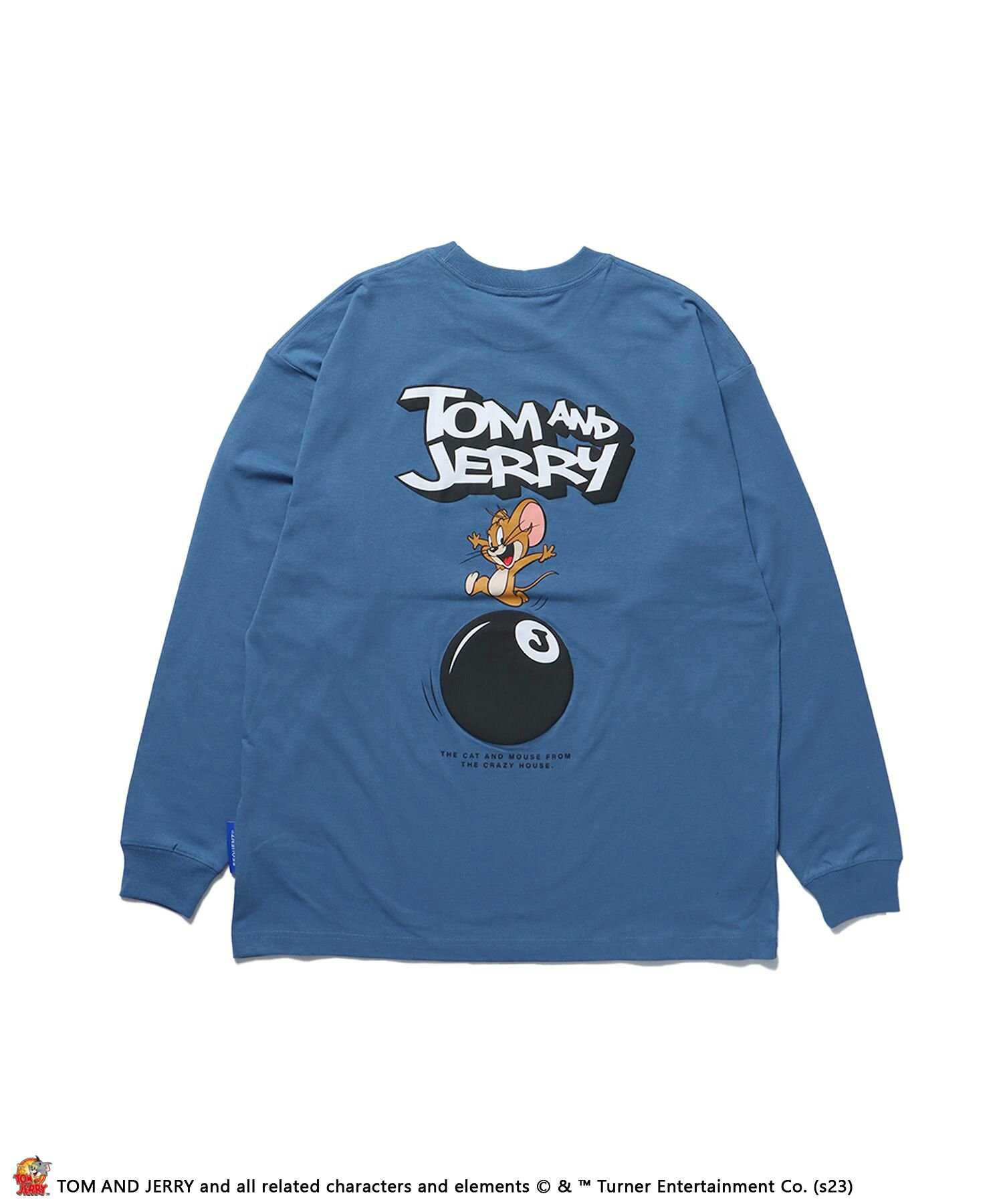 【SEQUENZ】 TOM and JERRY BALL AND DICE LS TEE/ トムとジェリー ロンT ビックサイズ キャラクター バックプリント